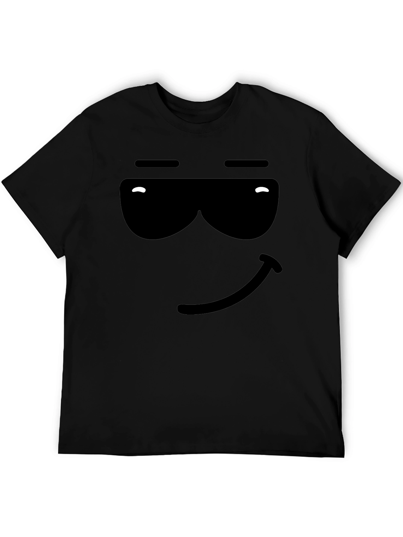 Camiseta Negra con Diseño Gráfico Cool