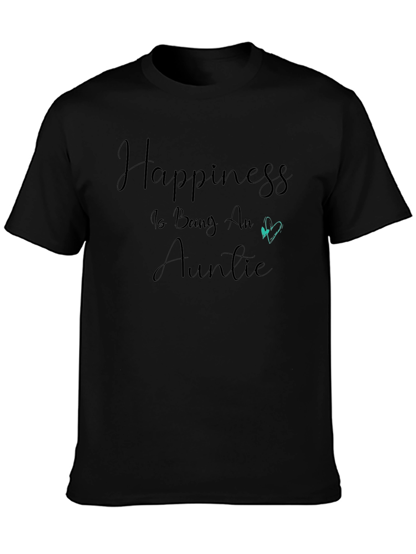 Camiseta Negra Happiness is Being An Auntie