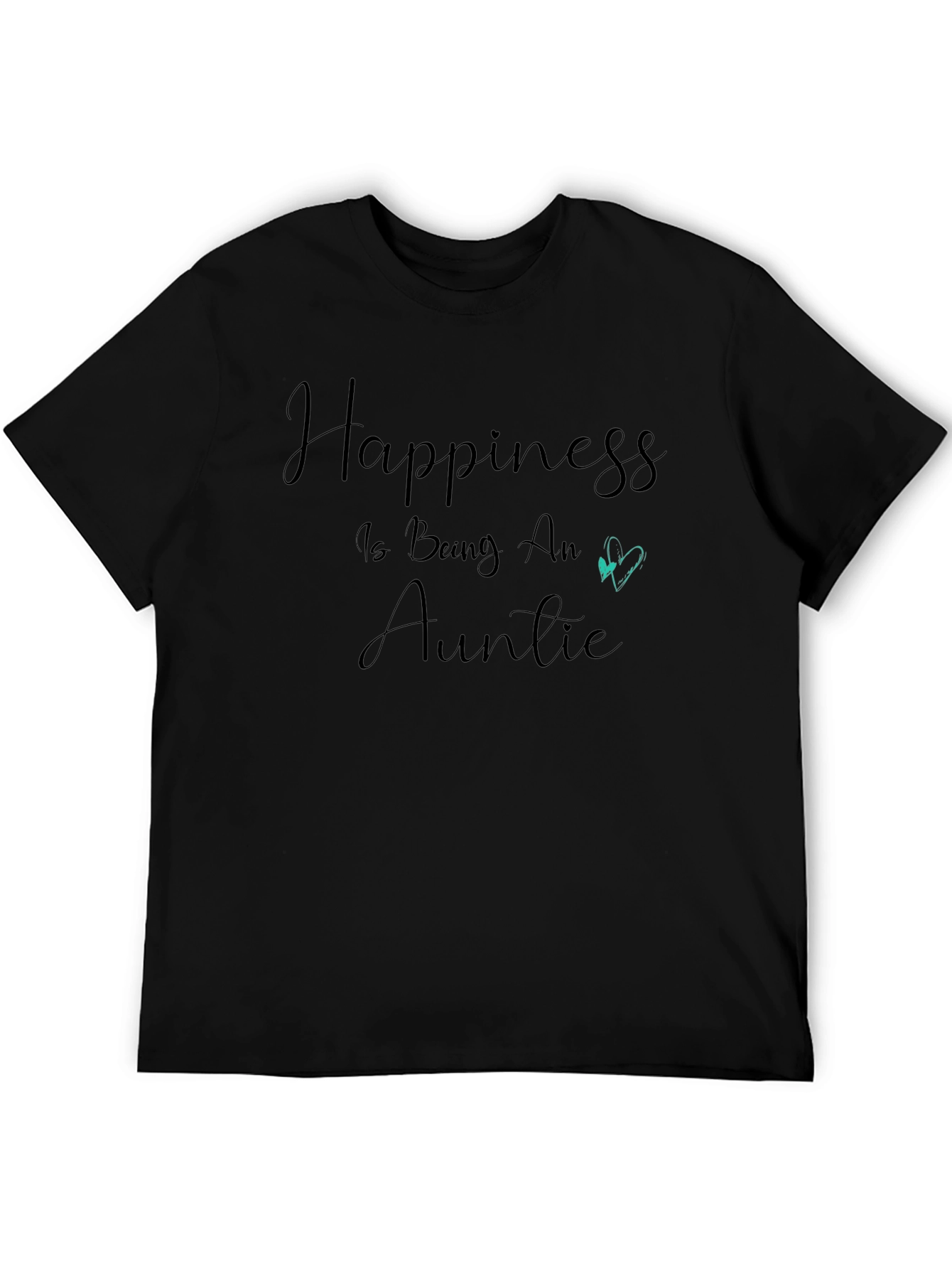 Camiseta Negra Happiness is Being An Auntie