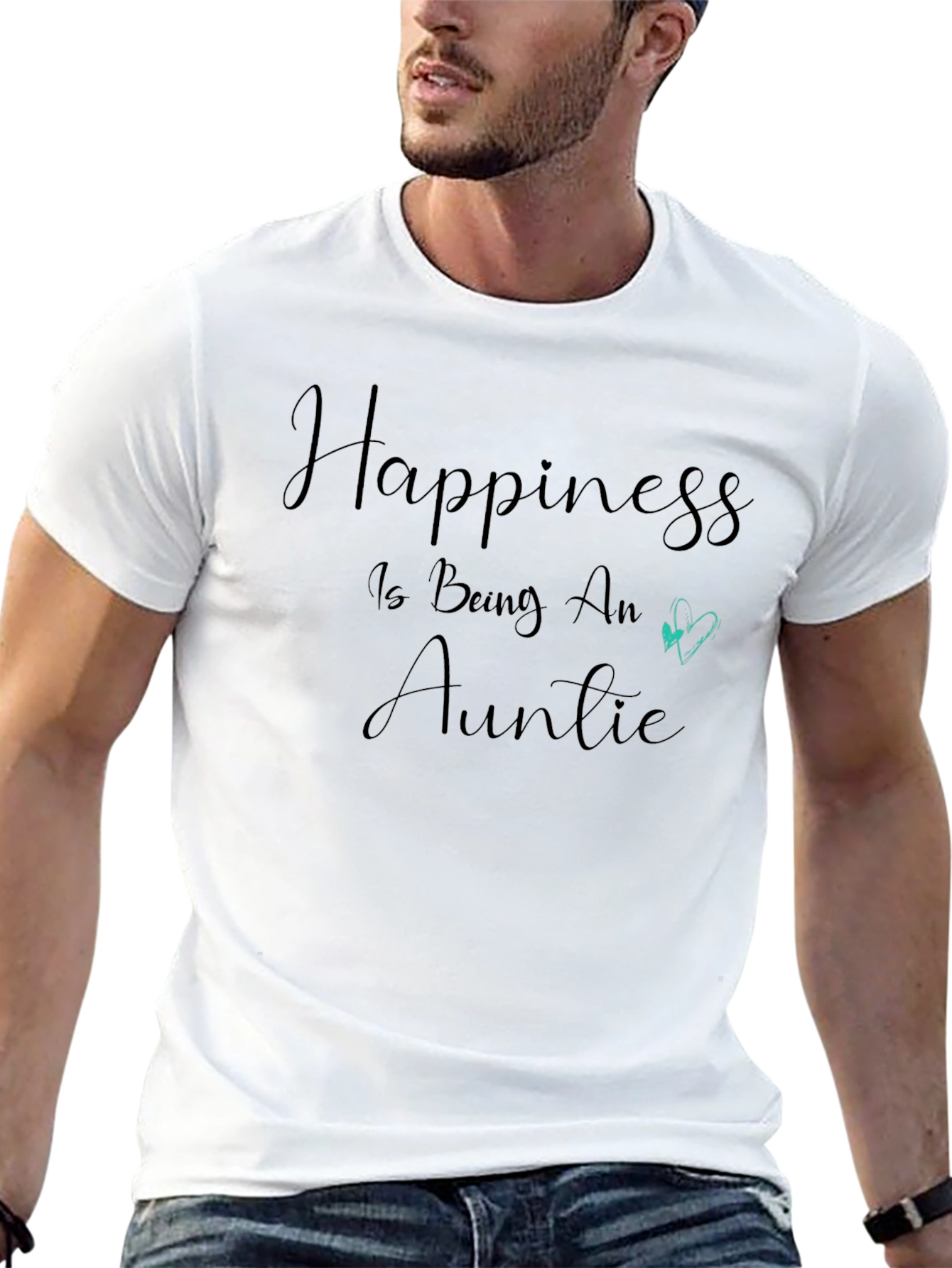 Camiseta Negra Happiness is Being An Auntie