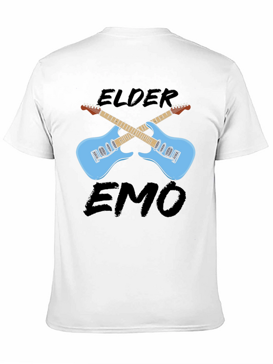Camiseta Negra Elder Emo con Guitarras Cruzadas