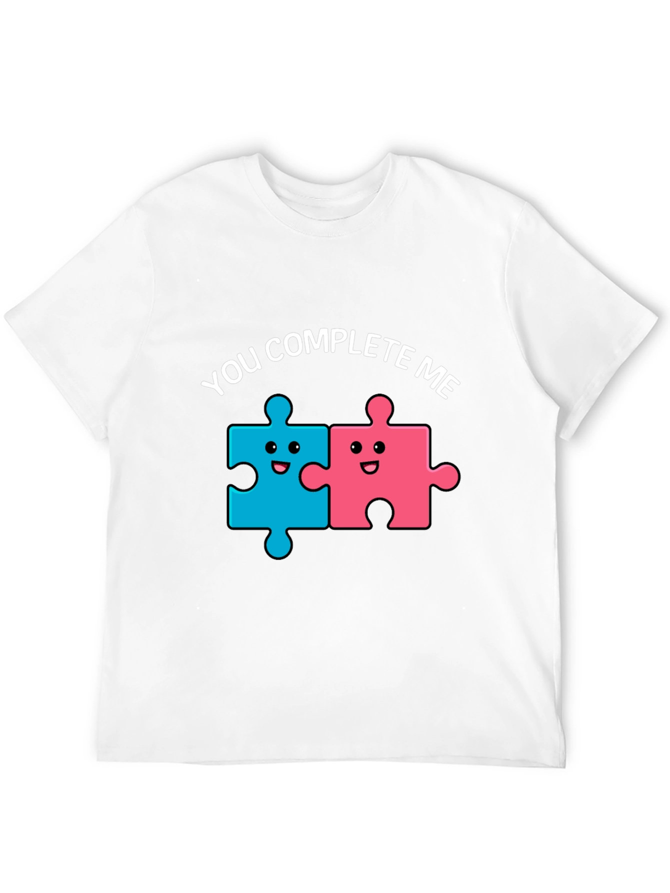 Camiseta Negra You Complete Me para Parejas