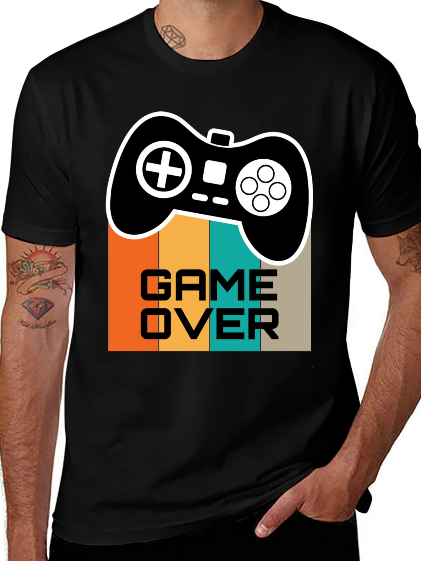 Camiseta Game Over Retro para Gamers