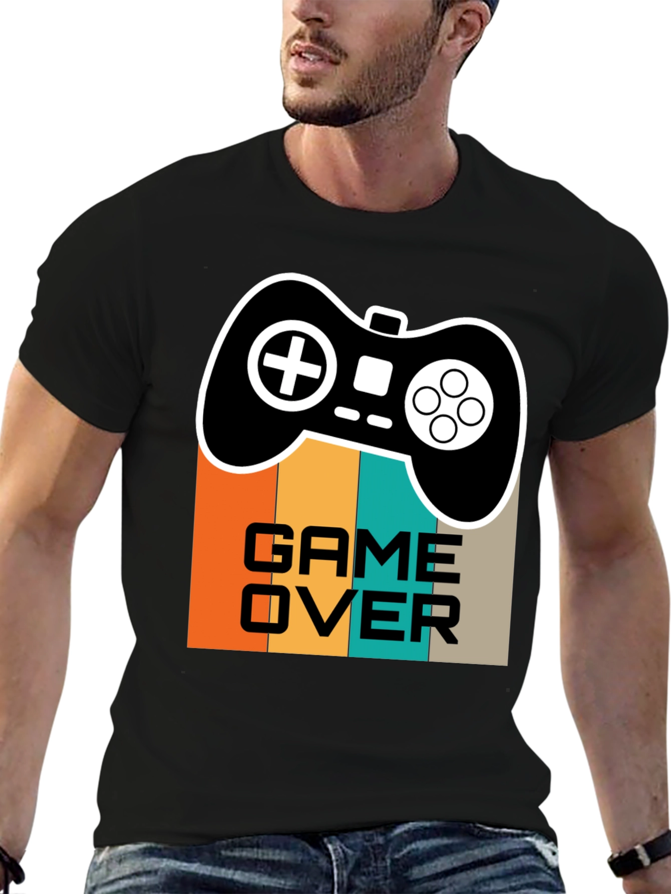 Camiseta Game Over Retro para Gamers