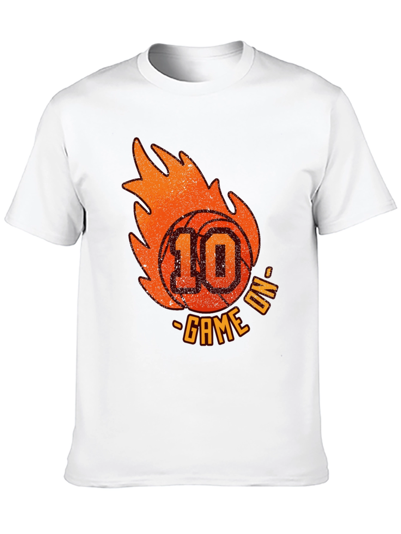 Camiseta Negra Baloncesto Game On Número 10