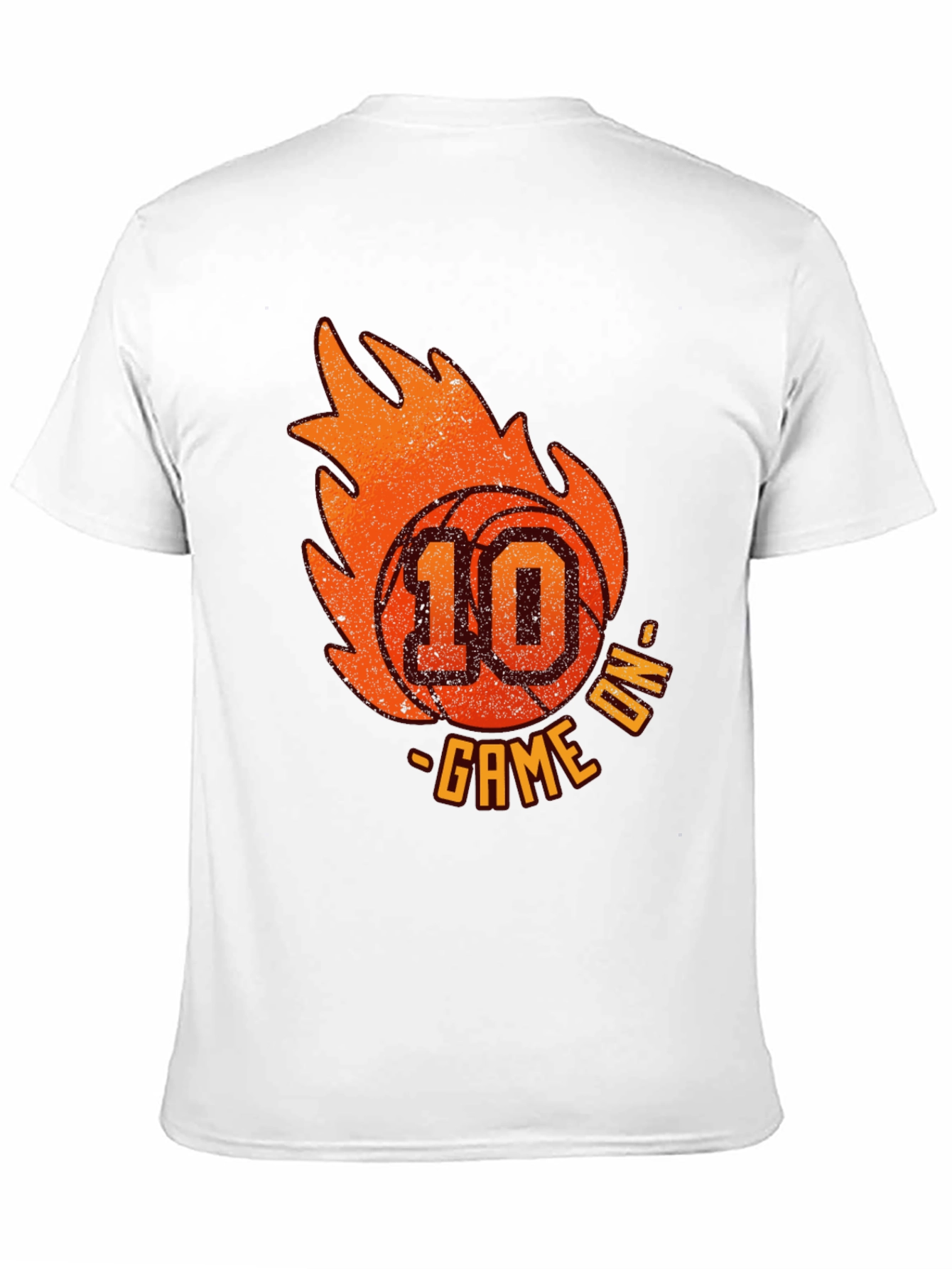 Camiseta Negra Baloncesto Game On Número 10