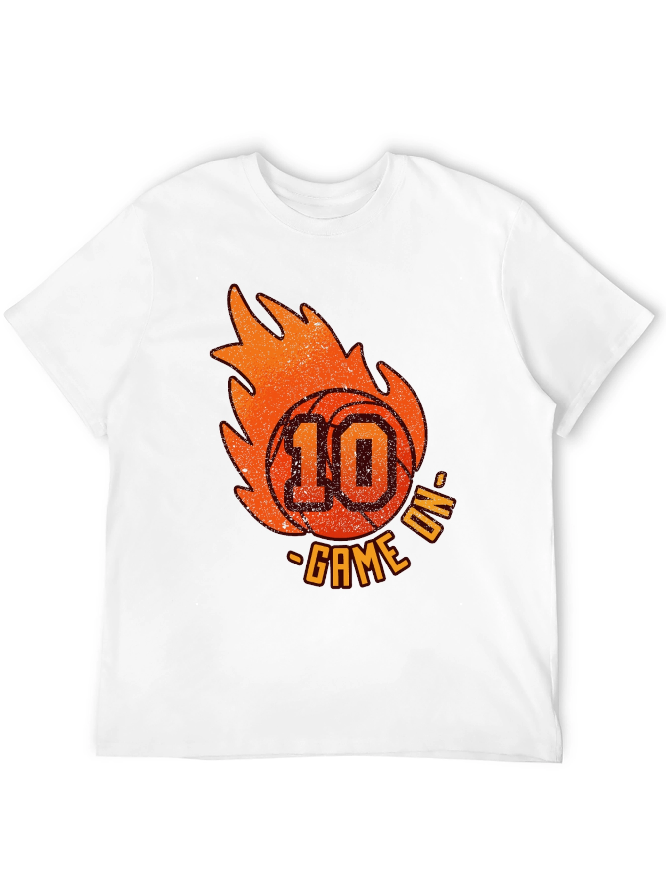 Camiseta Negra Baloncesto Game On Número 10