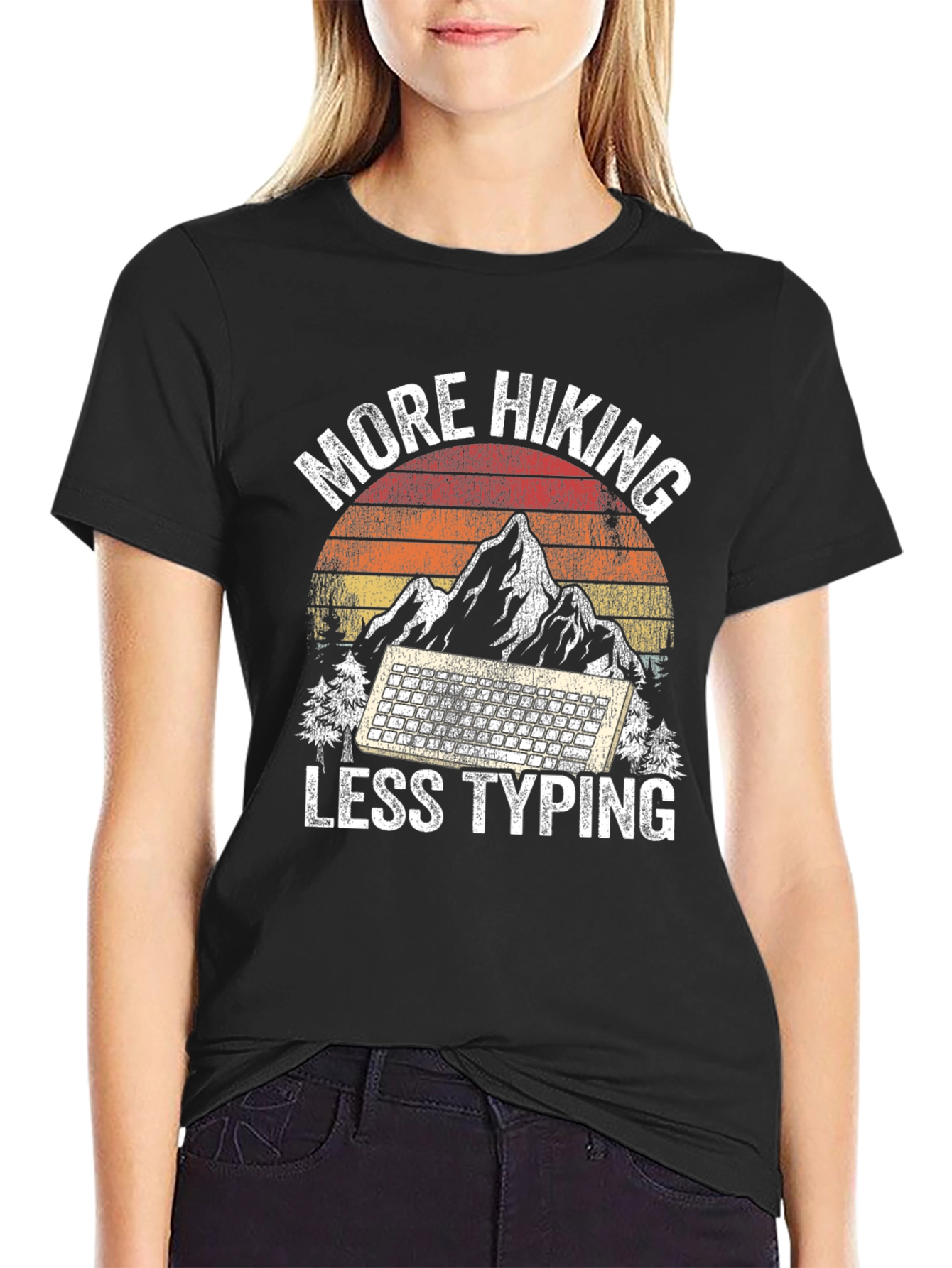 Camiseta Más Senderismo Menos Escribir