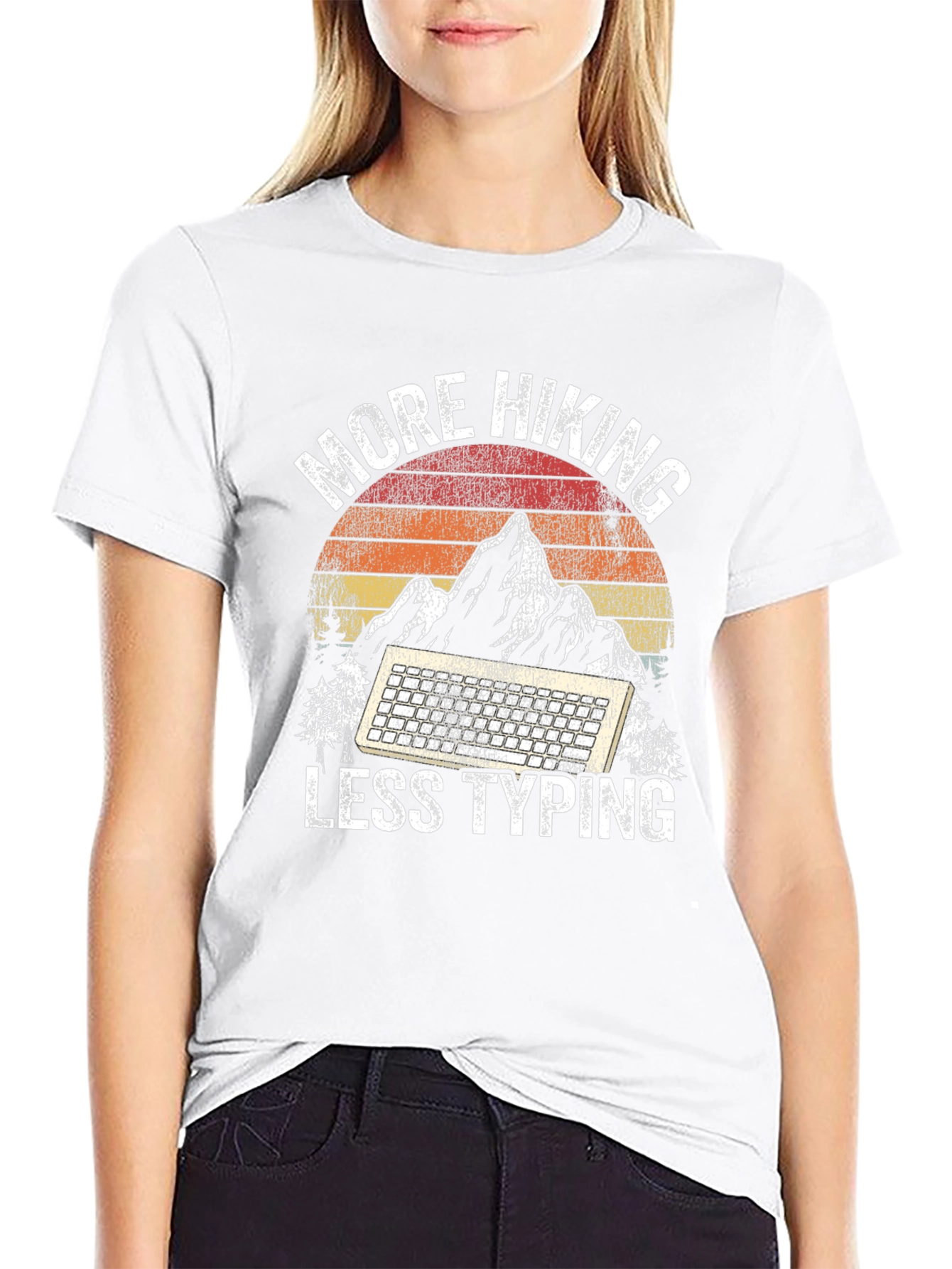 Camiseta Más Senderismo Menos Escribir