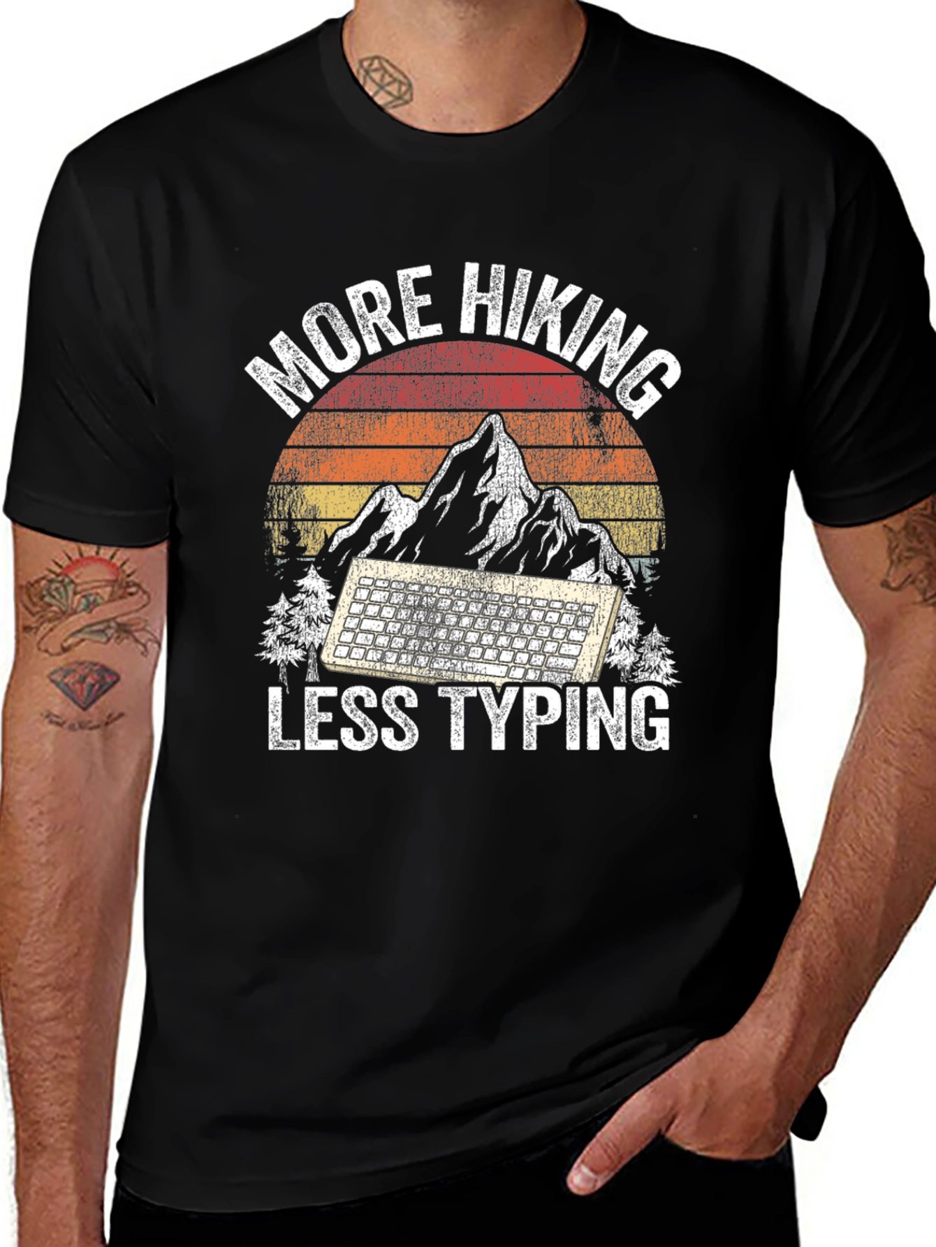 Camiseta Más Senderismo Menos Escribir