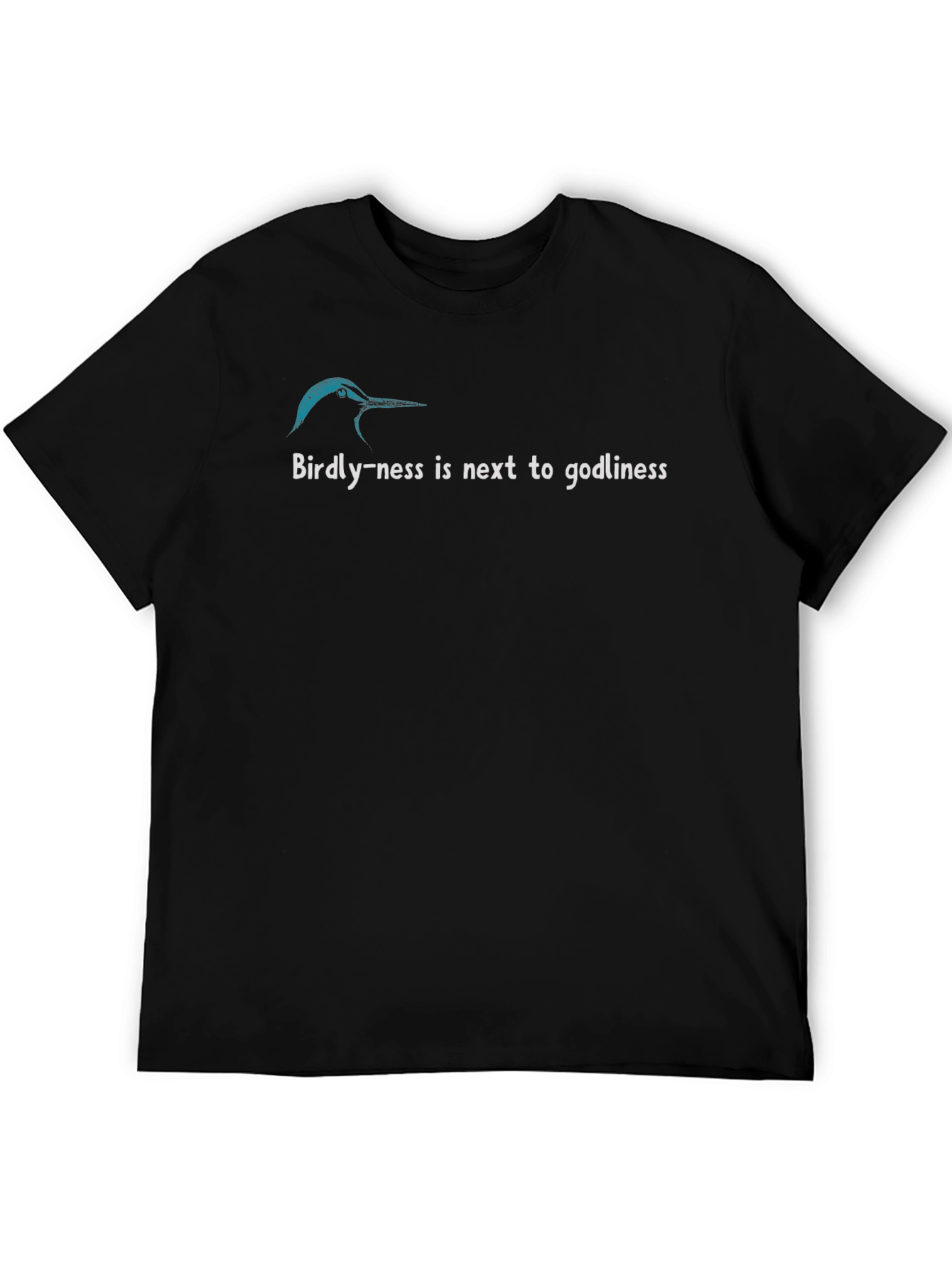 Camiseta Negra Birdly-ness is next to godliness