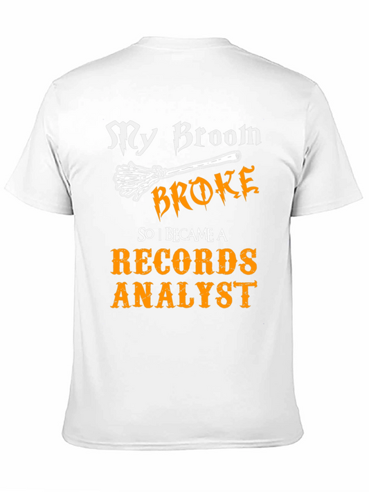 Camiseta Negra: Mi Escoba Se Rompió - Records Analyst