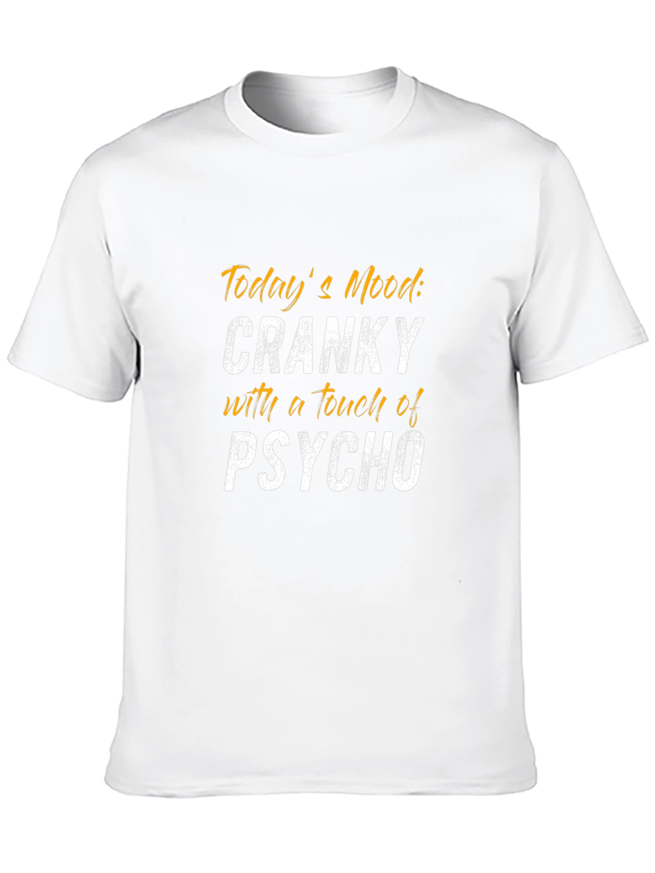Camiseta Negra con Texto Cranky Psycho
