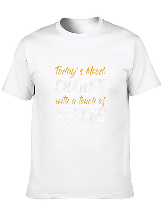 Camiseta Negra con Texto Cranky Psycho