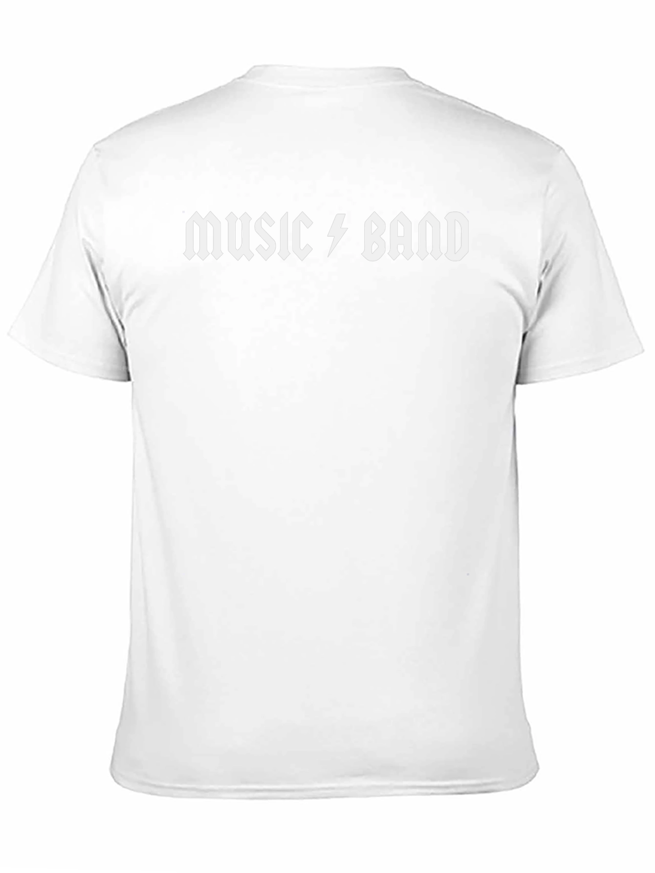 Camiseta Negra Music Band Estilo Rock