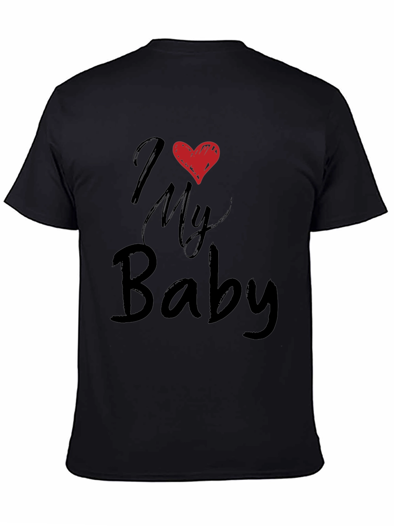 Camiseta Negra I Love My Baby