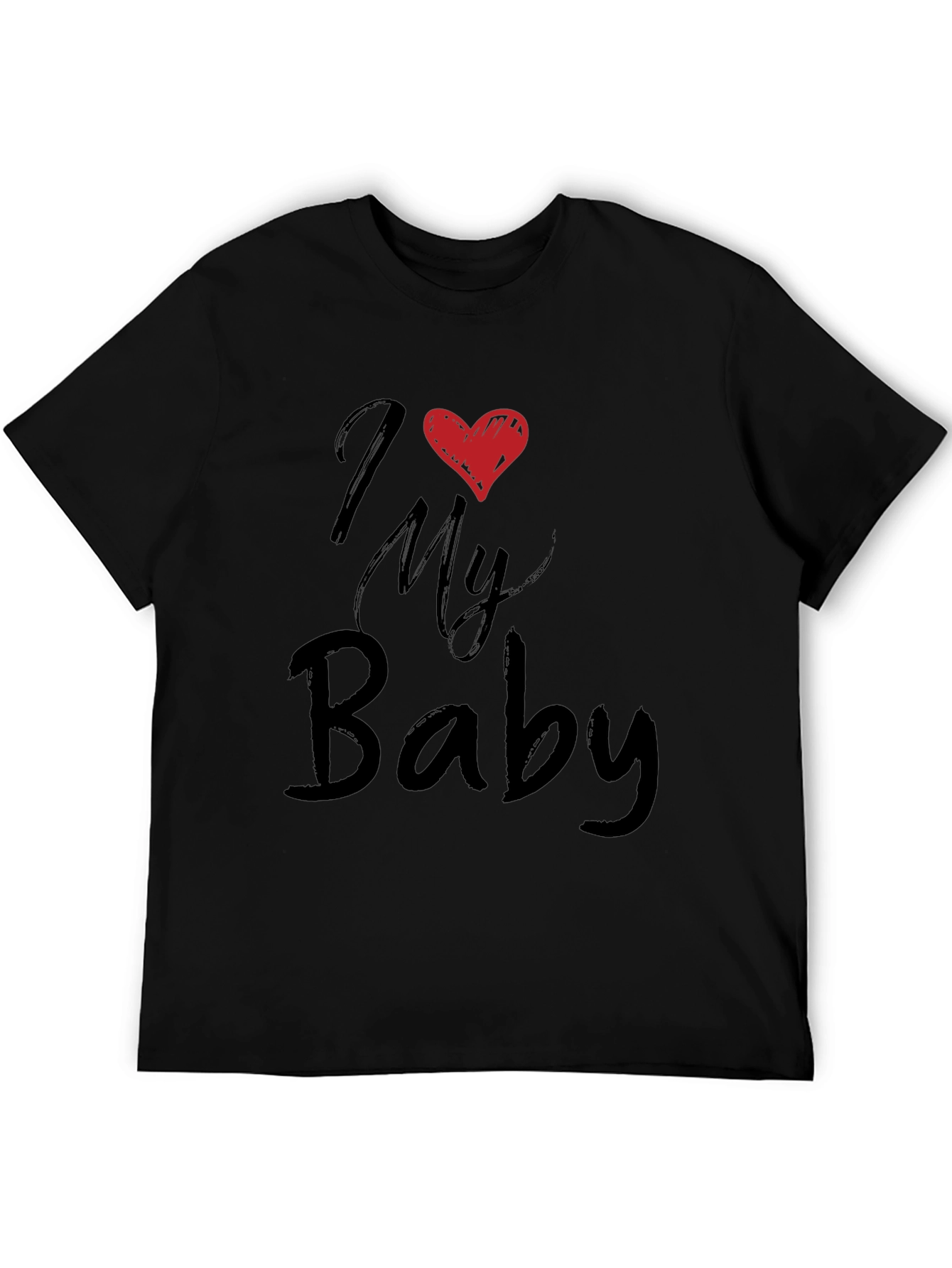 Camiseta Negra I Love My Baby