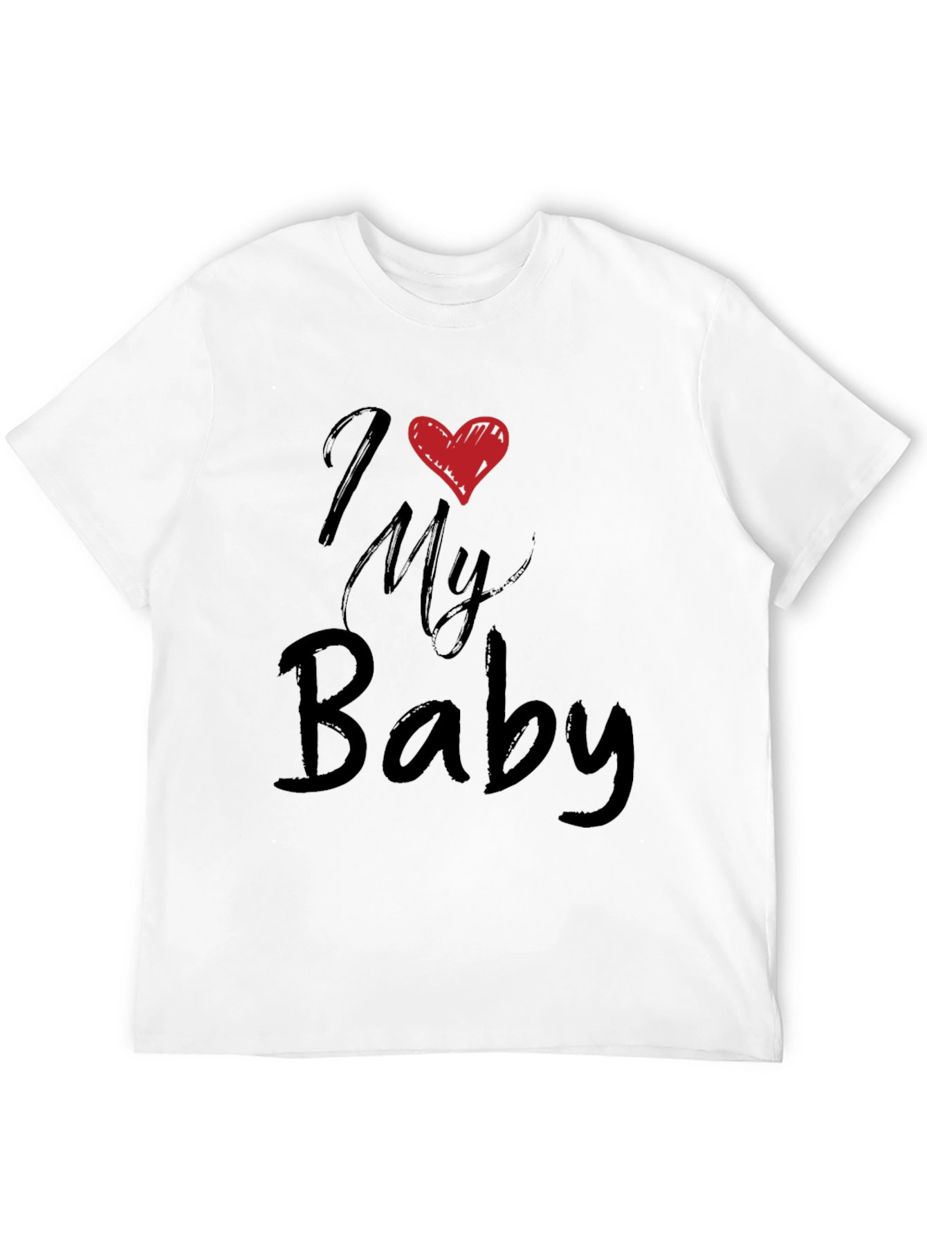 Camiseta Negra I Love My Baby