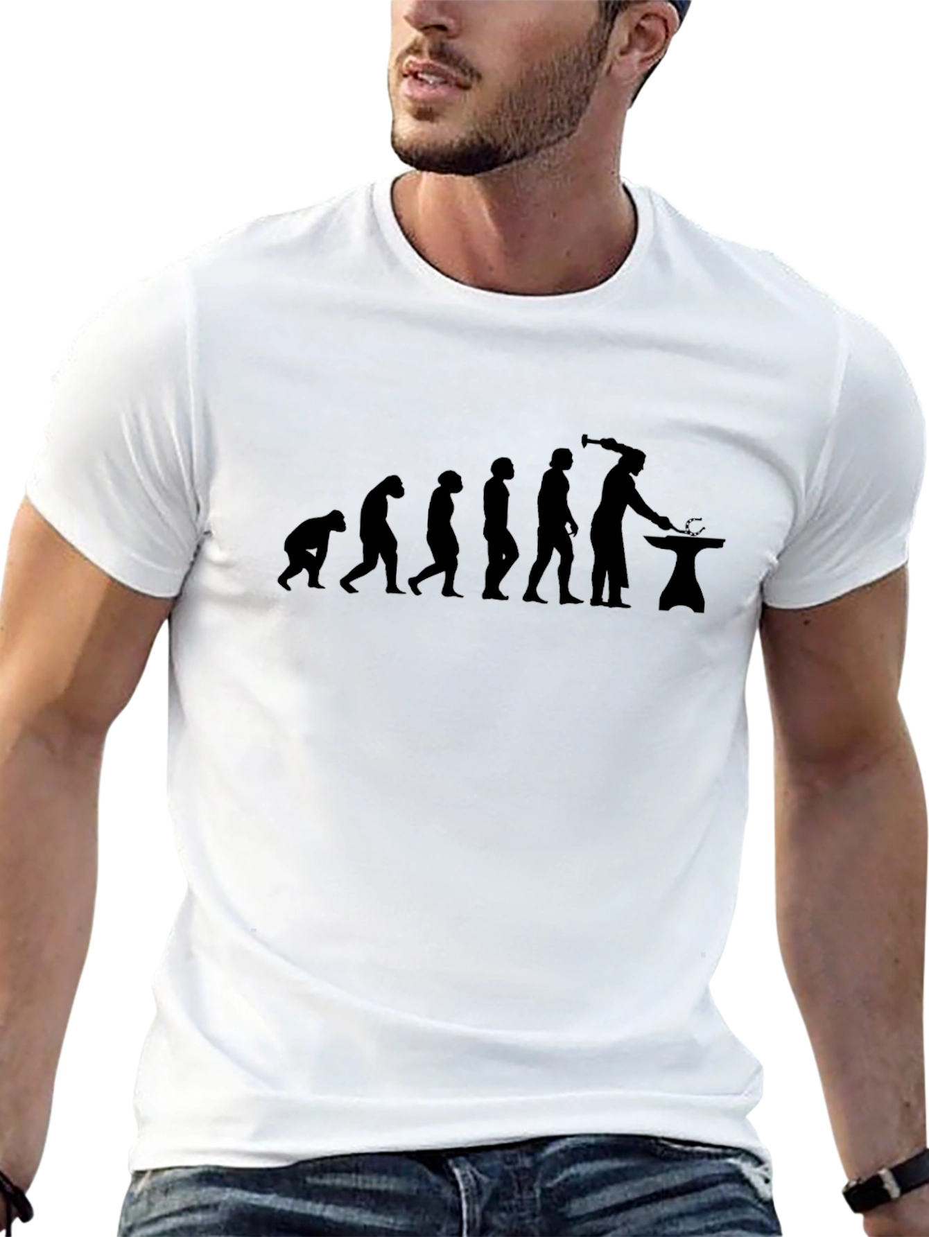 Camiseta Negra Evolución Herrero - Estilo Único