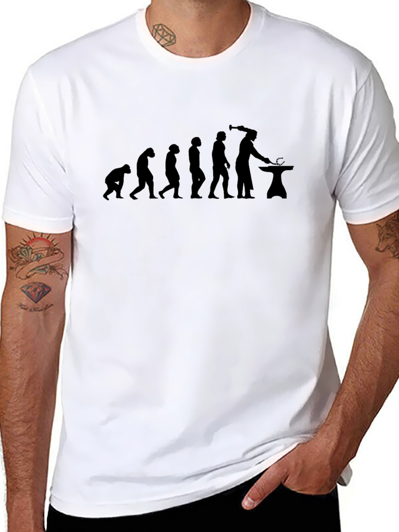 Camiseta Negra Evolución Herrero - Estilo Único