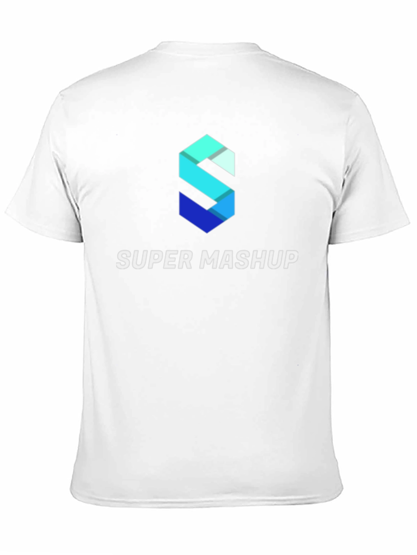 Camiseta Negra Super Mashup Algodón Diseño Moderno