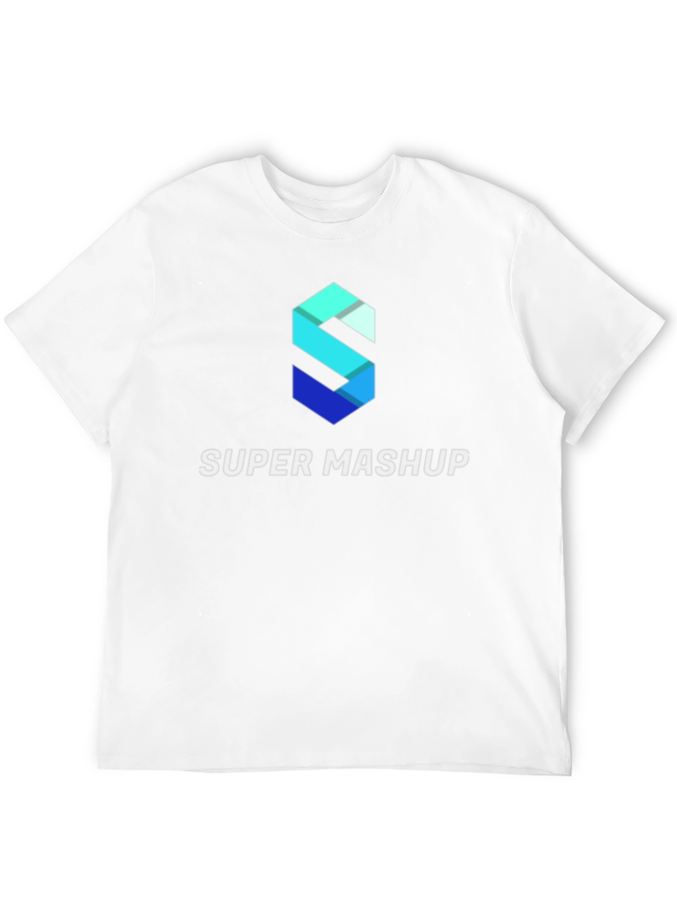 Camiseta Negra Super Mashup Algodón Diseño Moderno