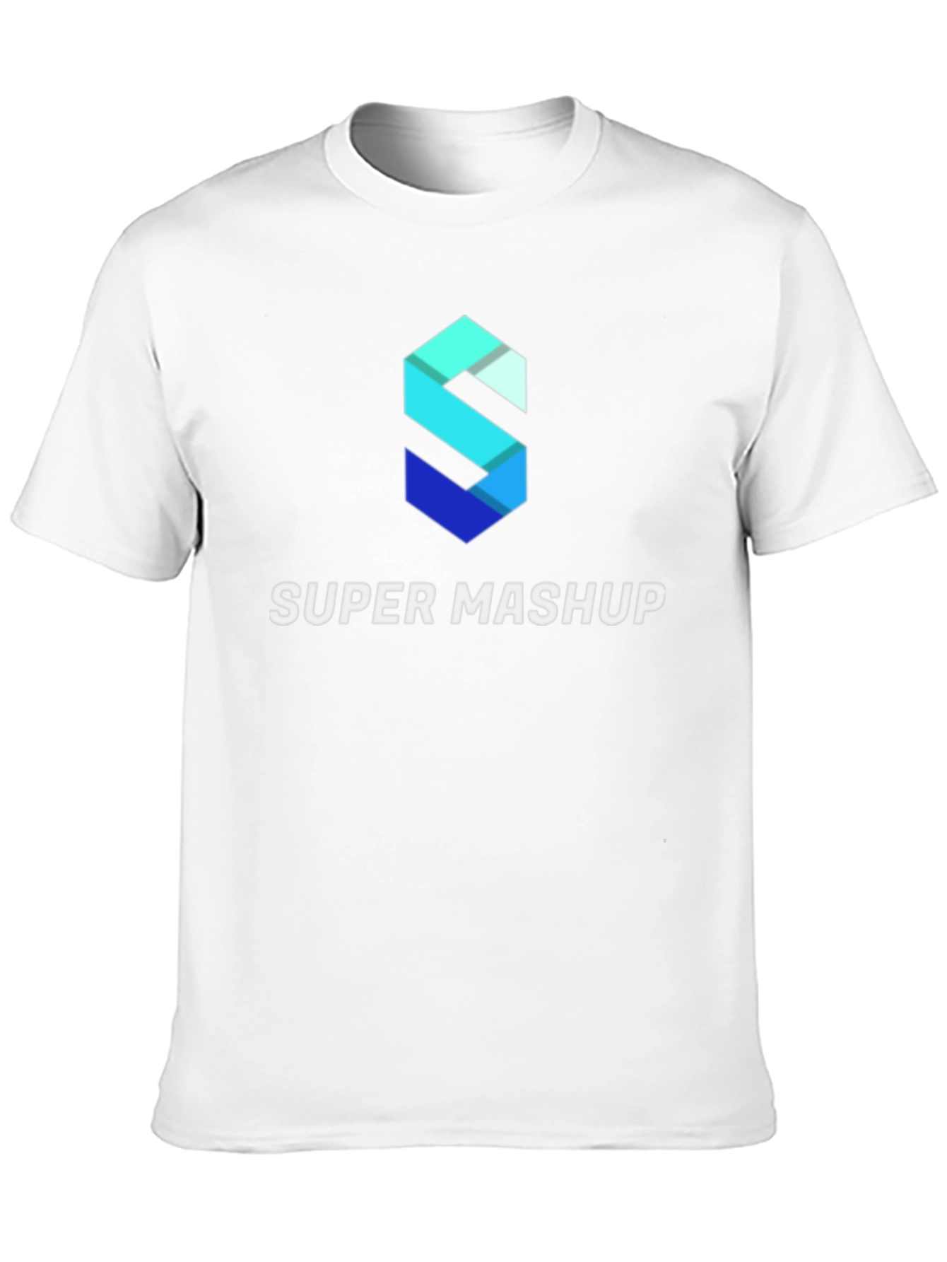 Camiseta Negra Super Mashup Algodón Diseño Moderno