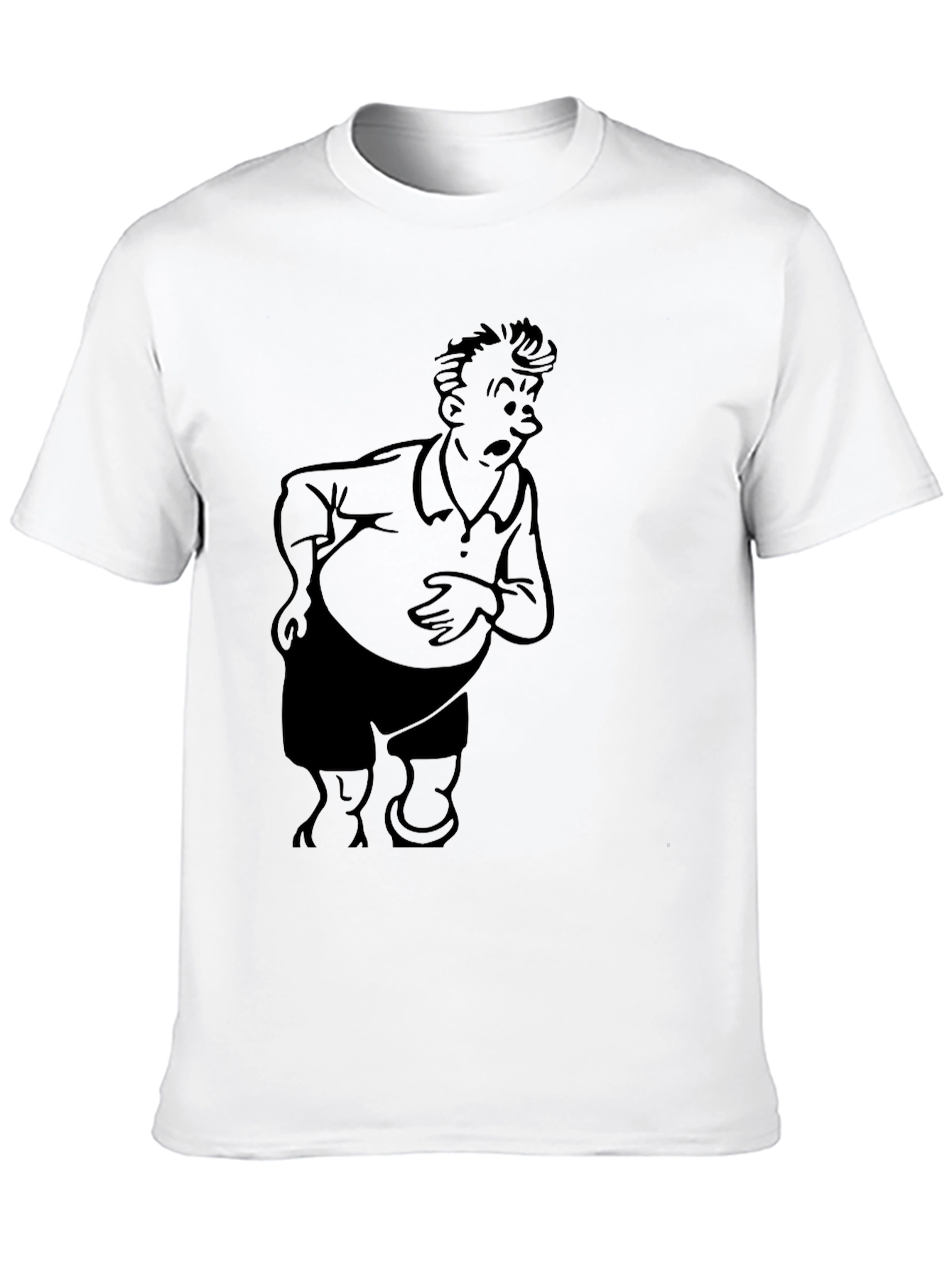Camiseta Negra con Dibujo Animado