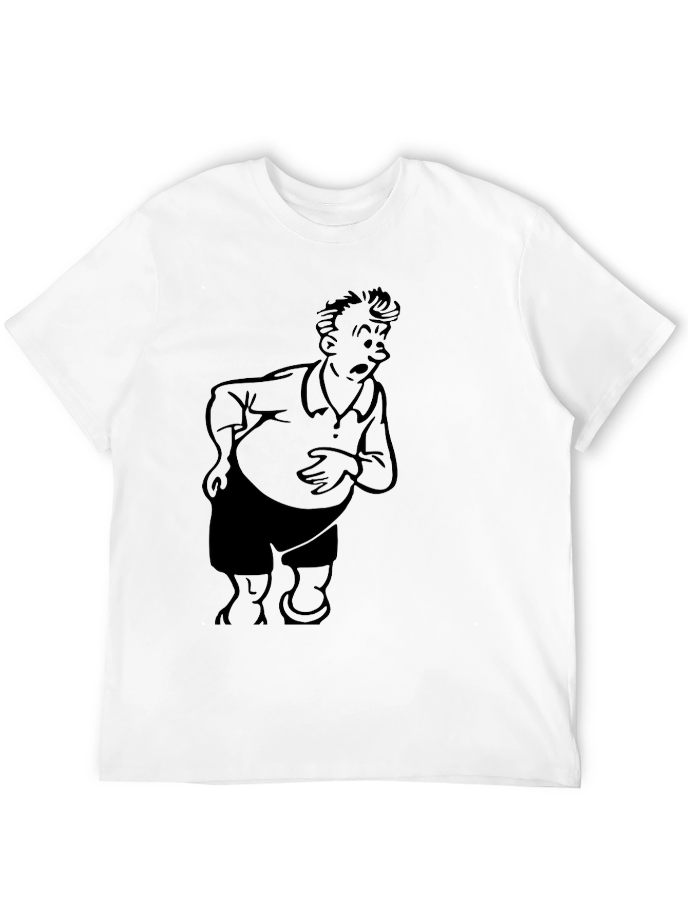 Camiseta Negra con Dibujo Animado