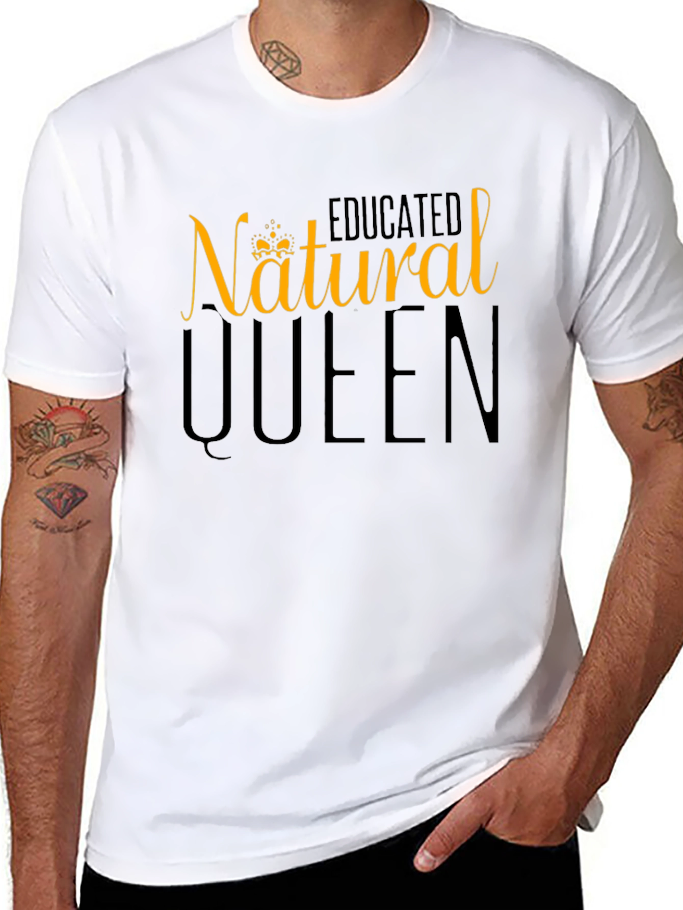 Camiseta Negra Natural Queen
