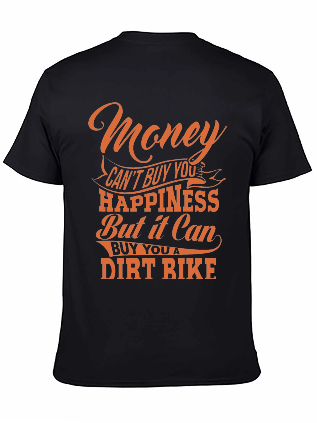 Camiseta Negra - Felicidad & Motos