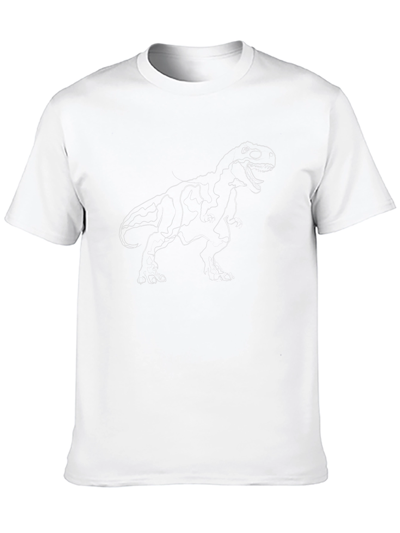 Camiseta Negra con Diseño de Dinosaurio T-Rex