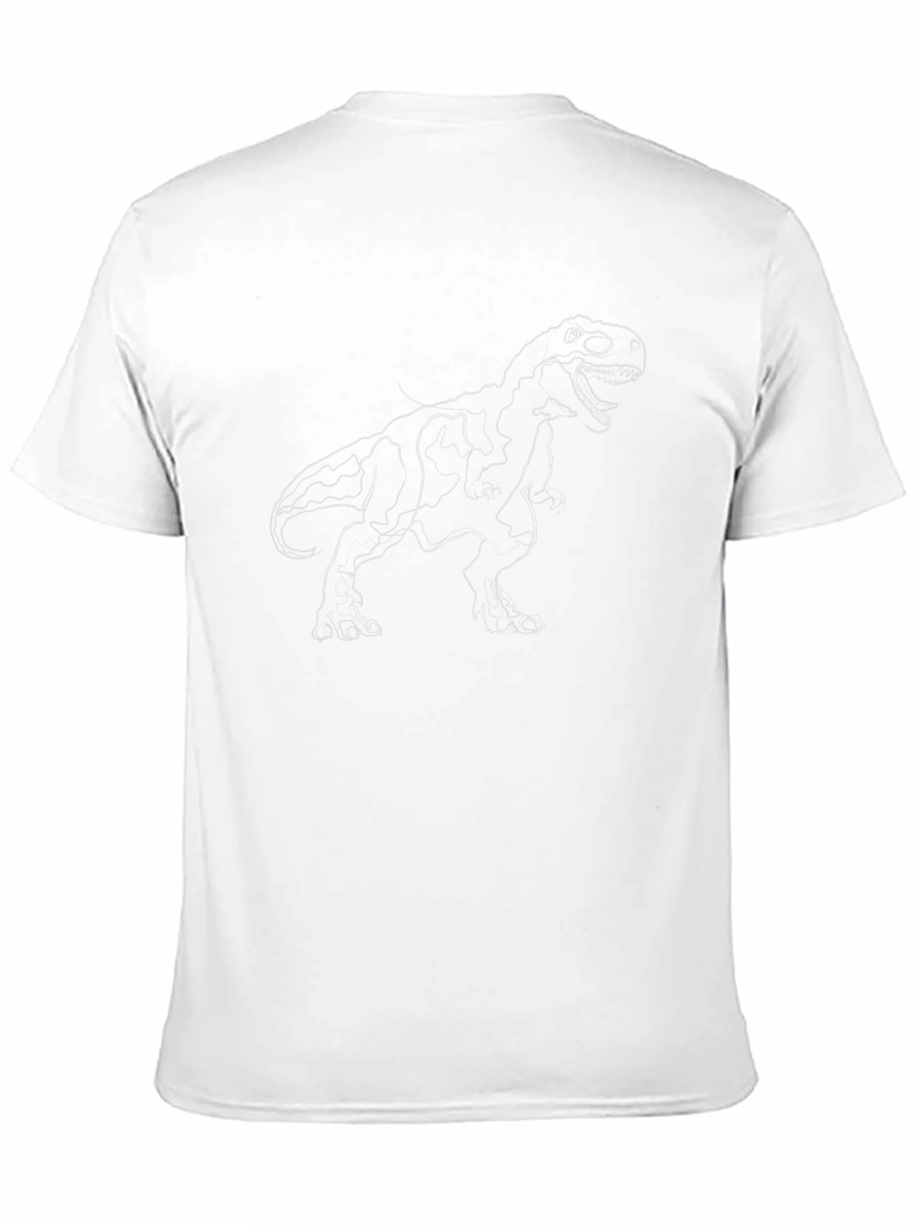 Camiseta Negra con Diseño de Dinosaurio T-Rex