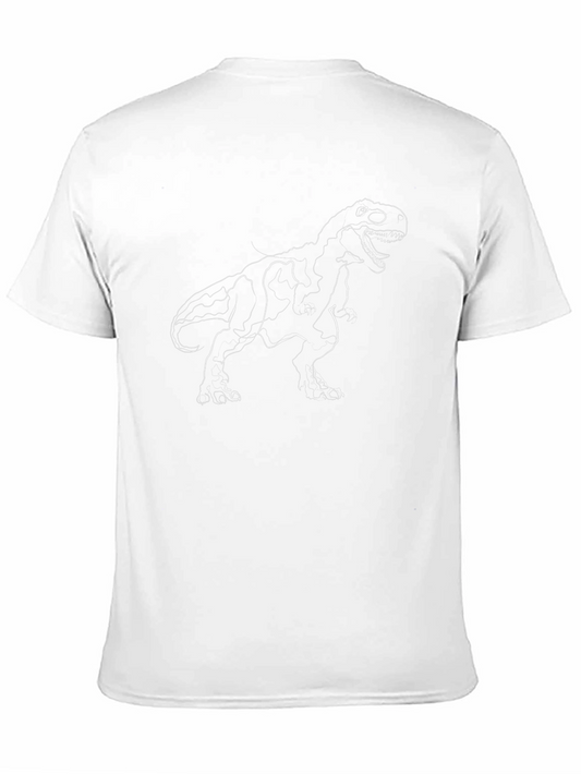 Camiseta Negra con Diseño de Dinosaurio T-Rex