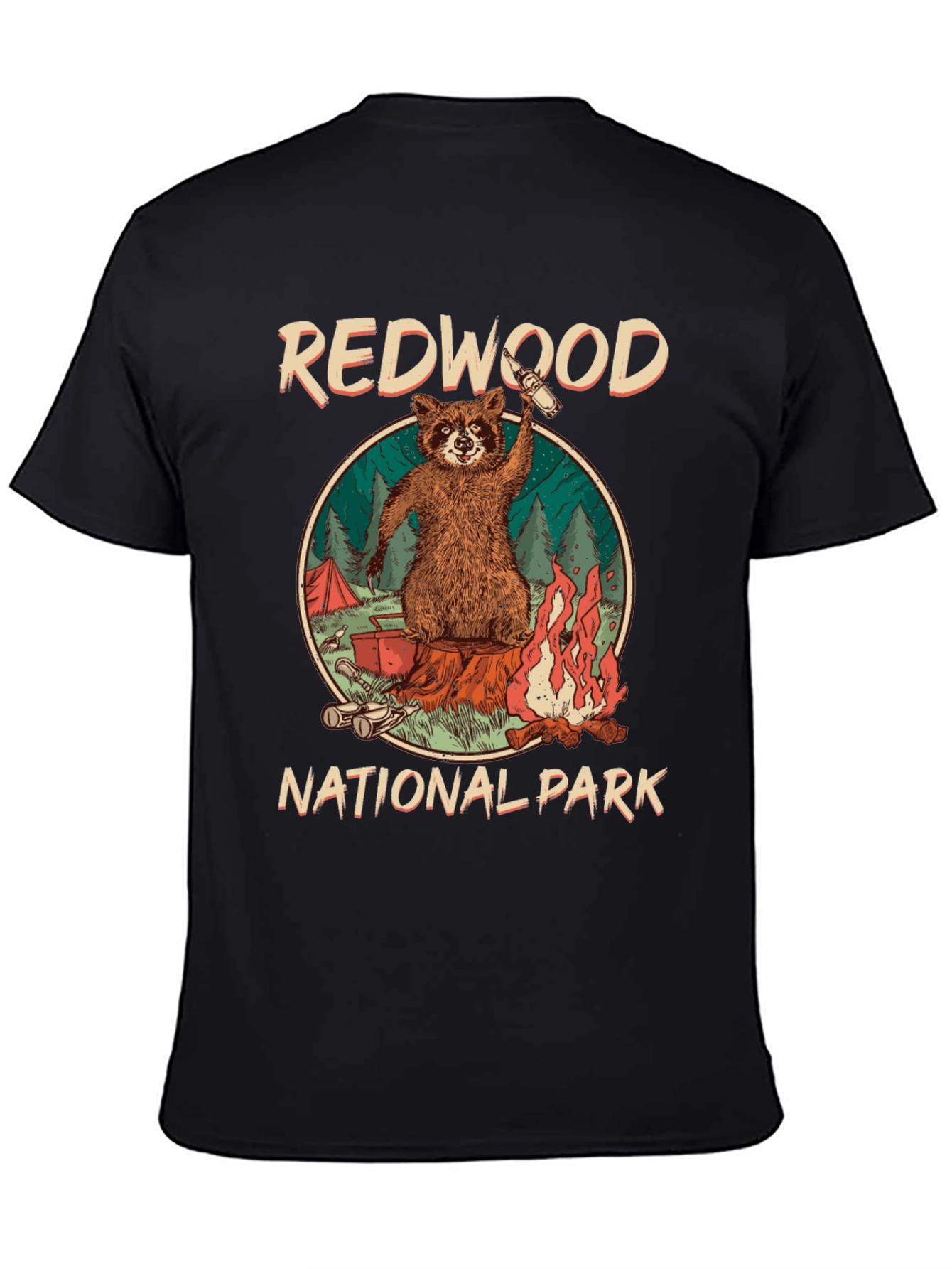 Camiseta Negra Redwood National Park