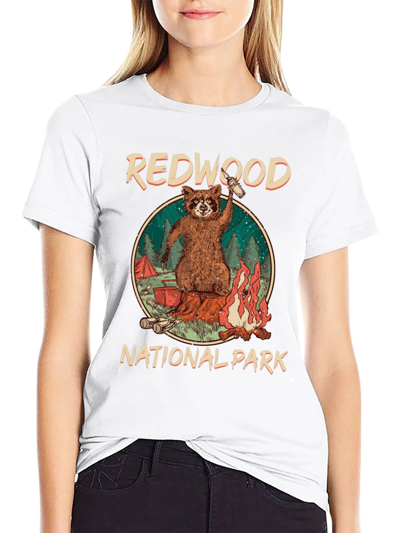 Camiseta Negra Redwood National Park