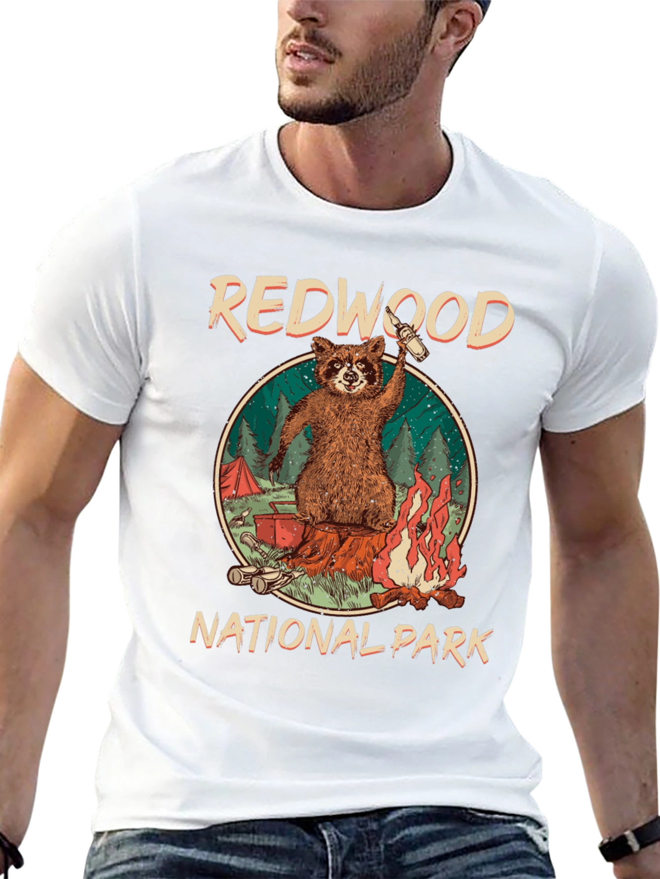Camiseta Negra Redwood National Park