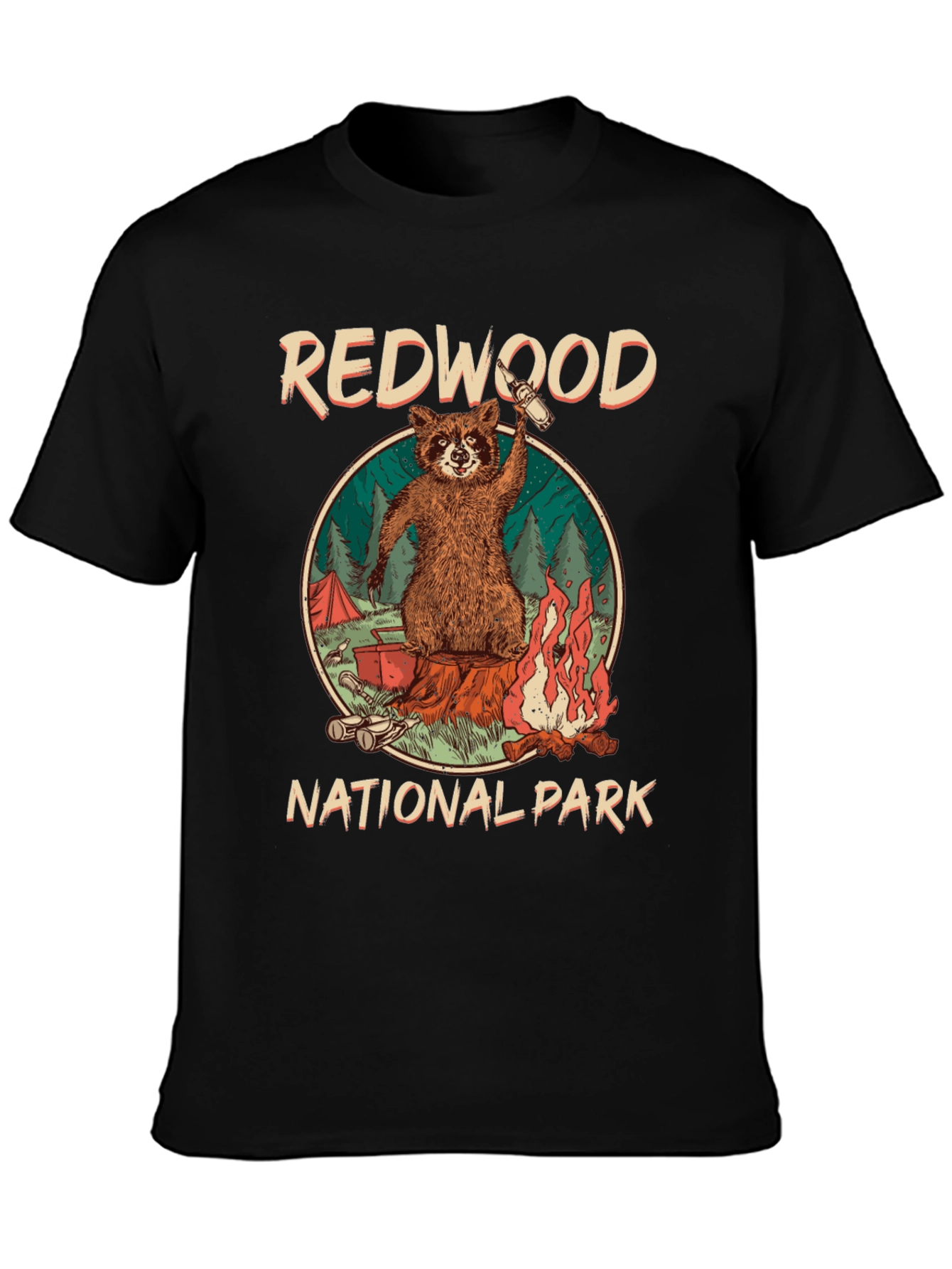 Camiseta Negra Redwood National Park