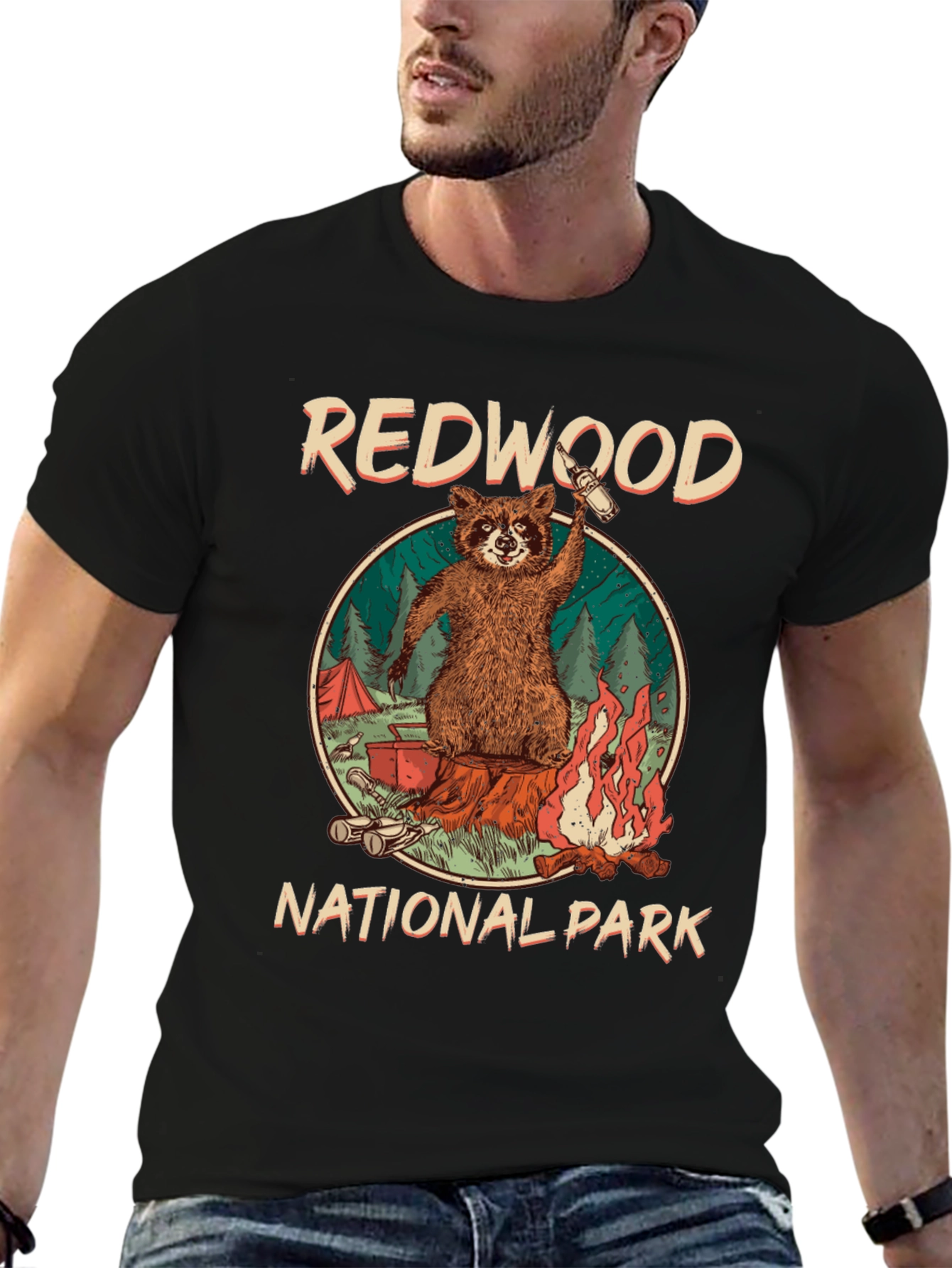 Camiseta Negra Redwood National Park