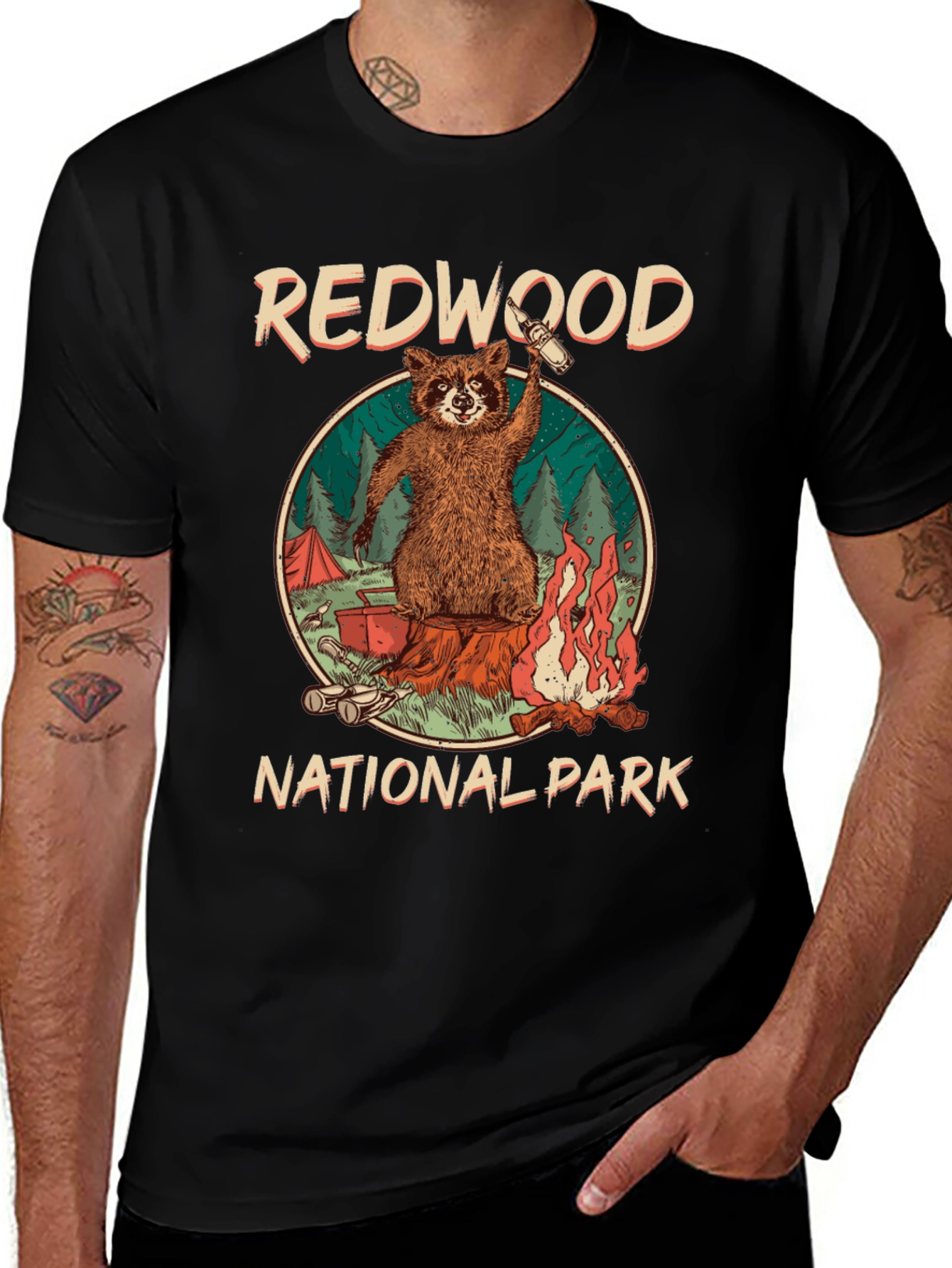 Camiseta Negra Redwood National Park