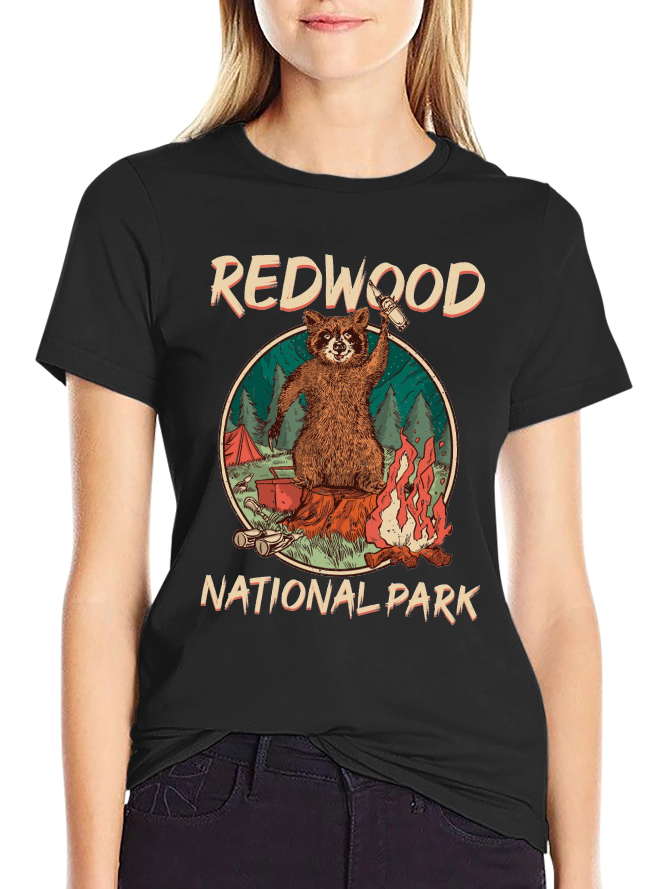 Camiseta Negra Redwood National Park