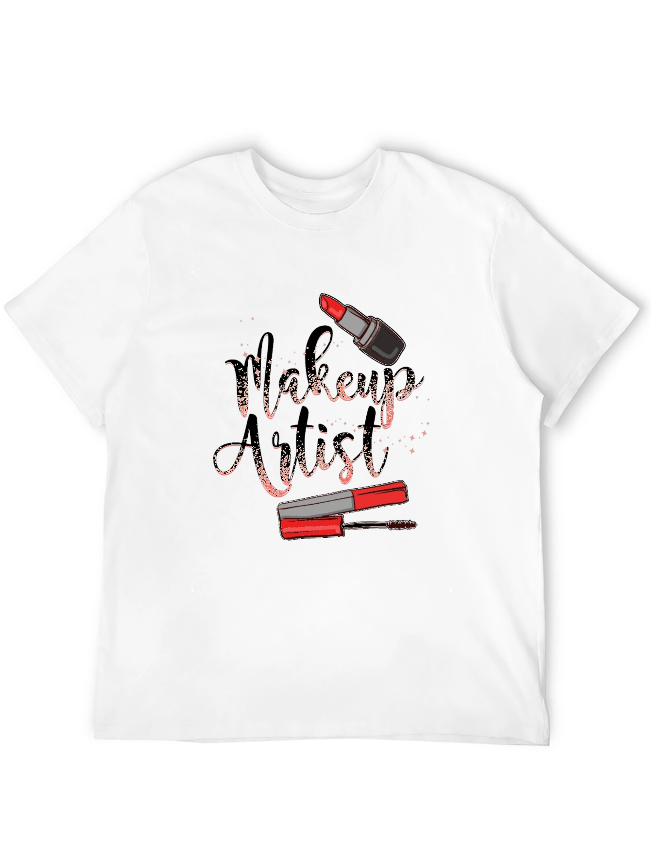 Camiseta Negra Diseño Artista de Maquillaje