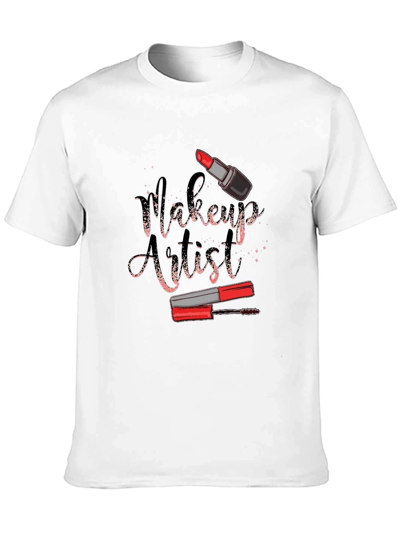 Camiseta Negra Diseño Artista de Maquillaje