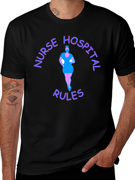 Camiseta Hombre Reglas del Hospital de Enfermeras