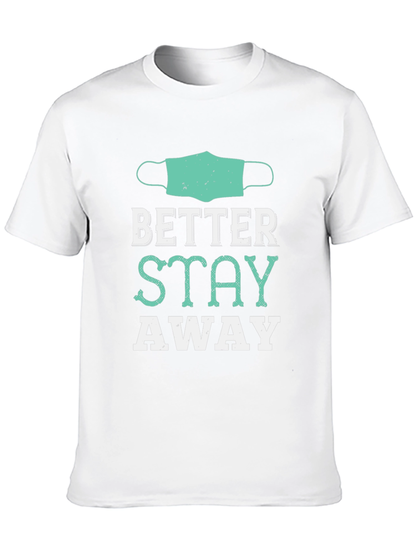 Camiseta Negra Mejor Mantente Alejado