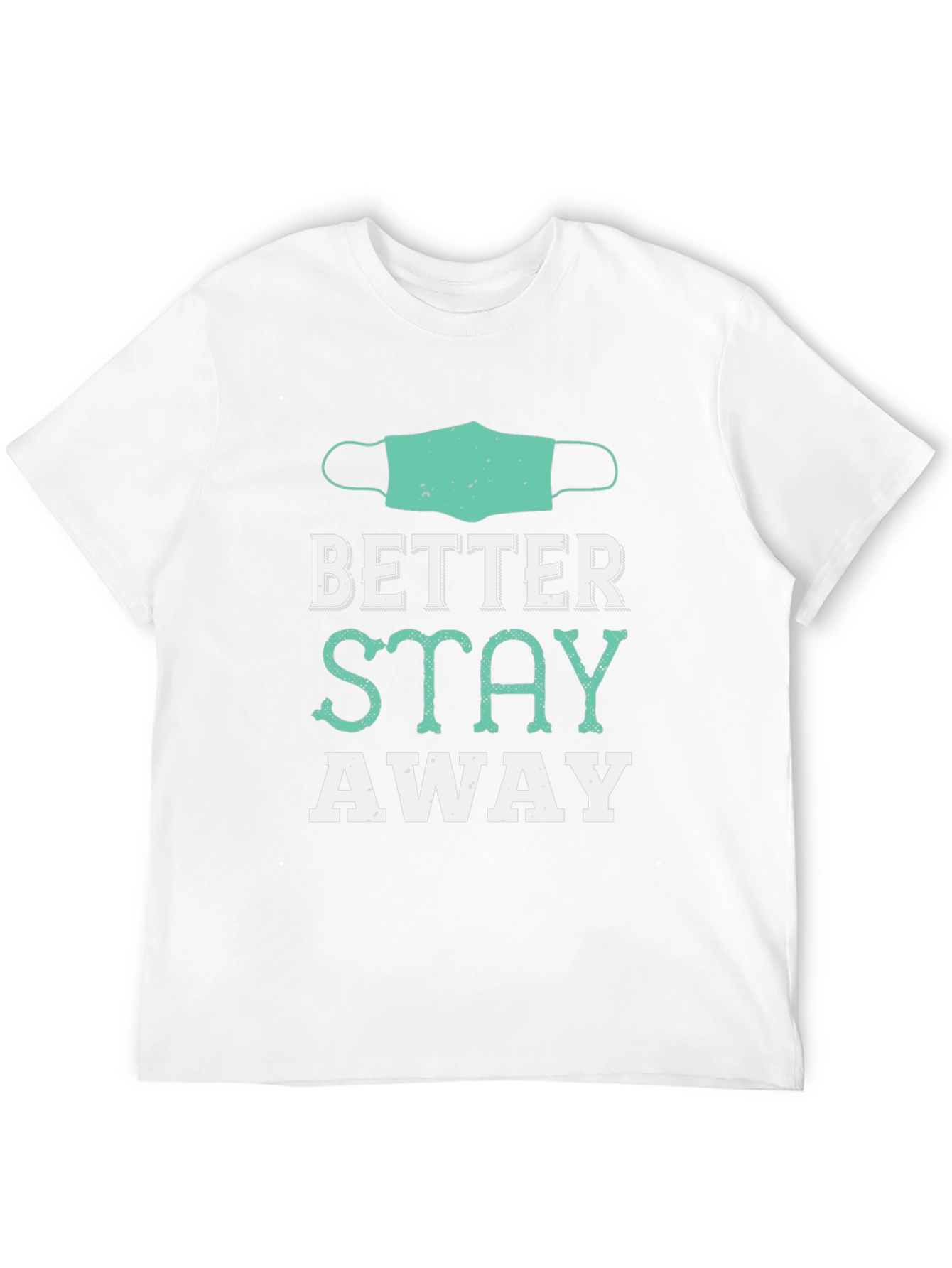 Camiseta Negra Mejor Mantente Alejado