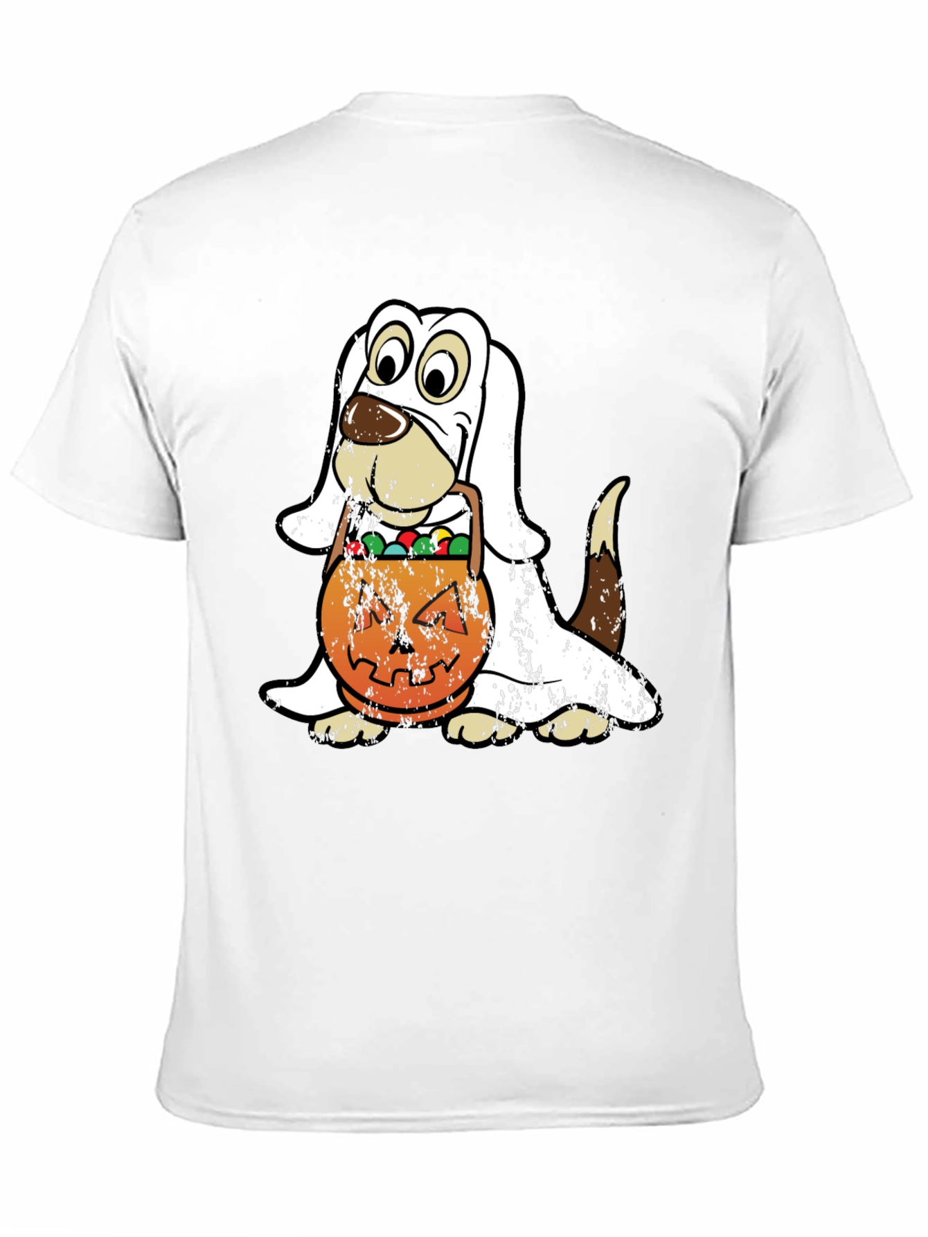 Camiseta Halloween Perro Disfraz Fantasma