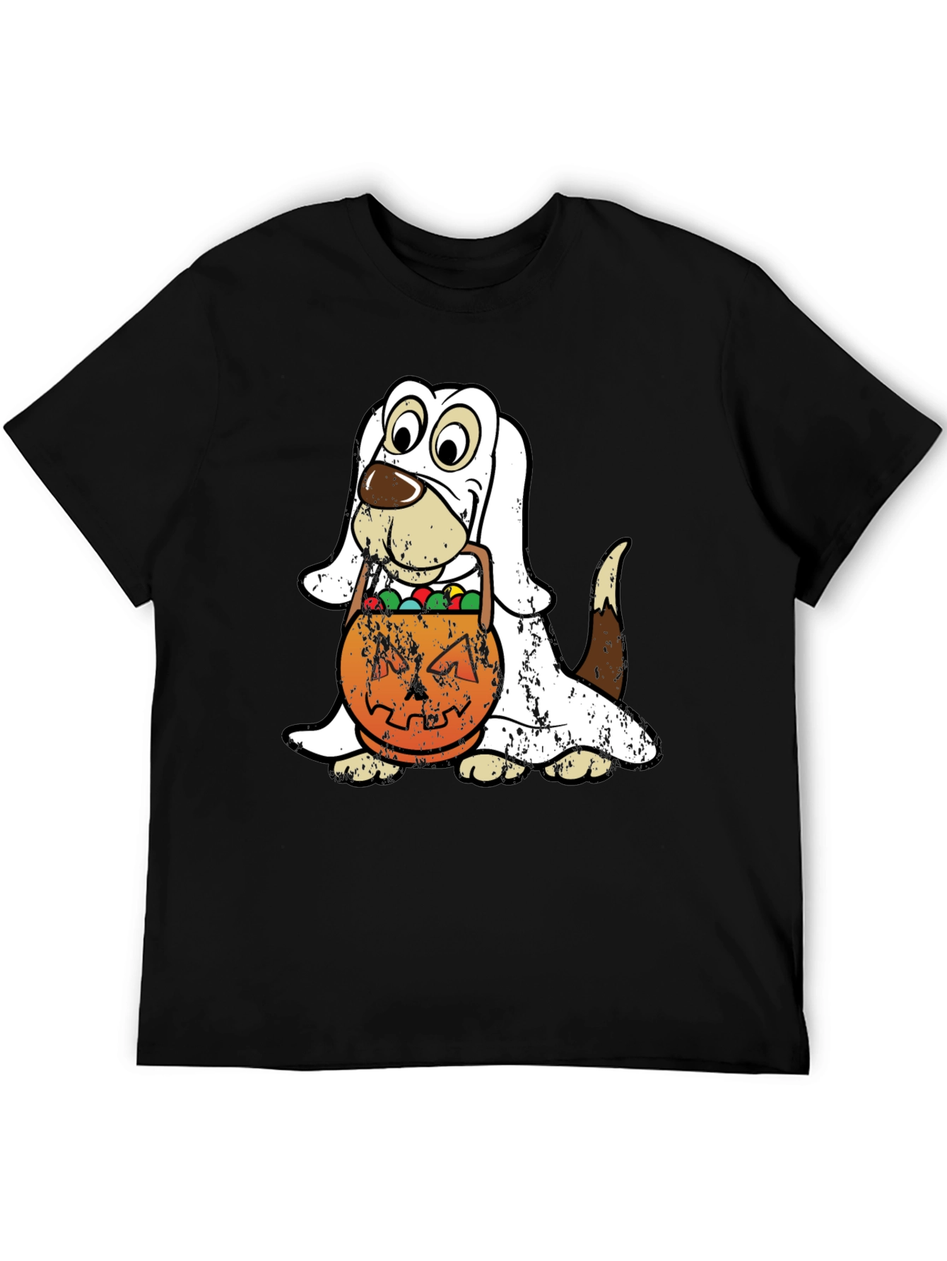 Camiseta Halloween Perro Disfraz Fantasma