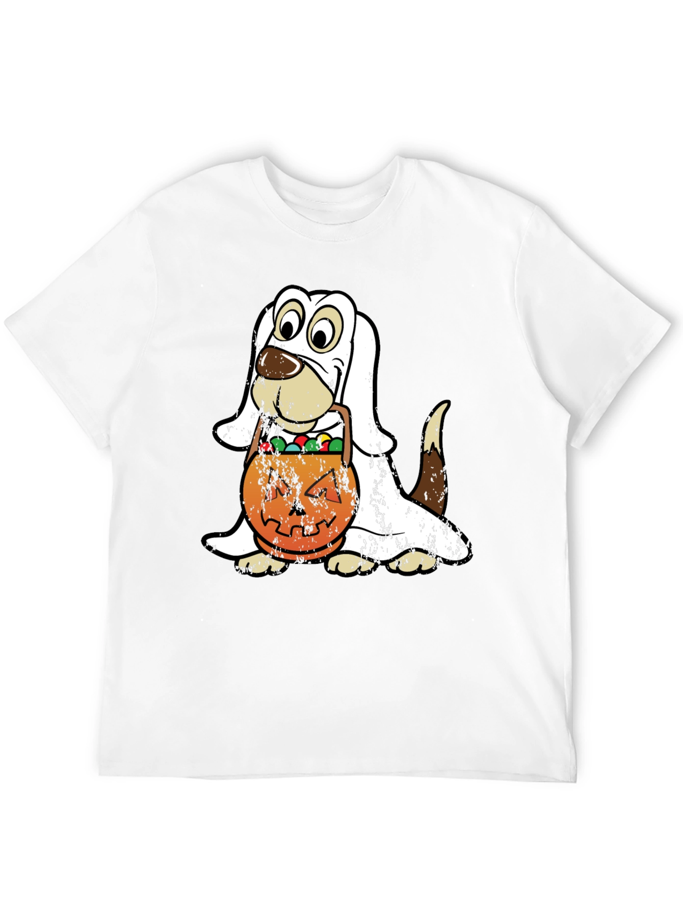 Camiseta Halloween Perro Disfraz Fantasma