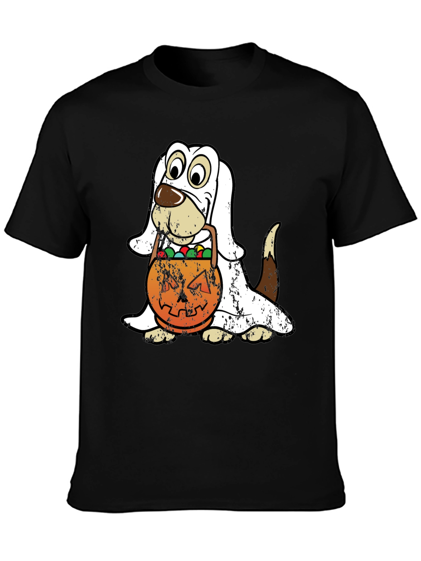 Camiseta Halloween Perro Disfraz Fantasma